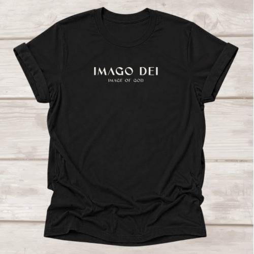 Imago Dei Image of God t-shirt in Black — Genesis 1:27 Christian tee by BEE Grace-full
