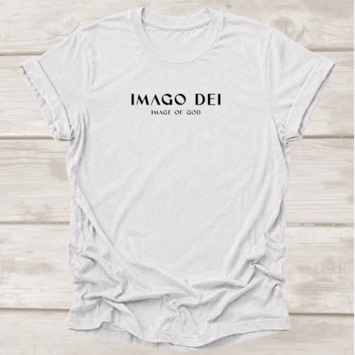 Imago Dei Image of God t-shirt in Ash — Genesis 1:27 Christian tee by BEE Grace-full